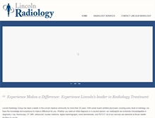 Tablet Screenshot of lincolnradiology.com